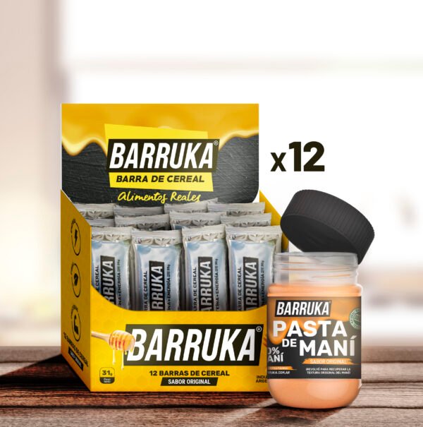 Exhibidor de barras [Original x12] + Pasta de maní [400g]